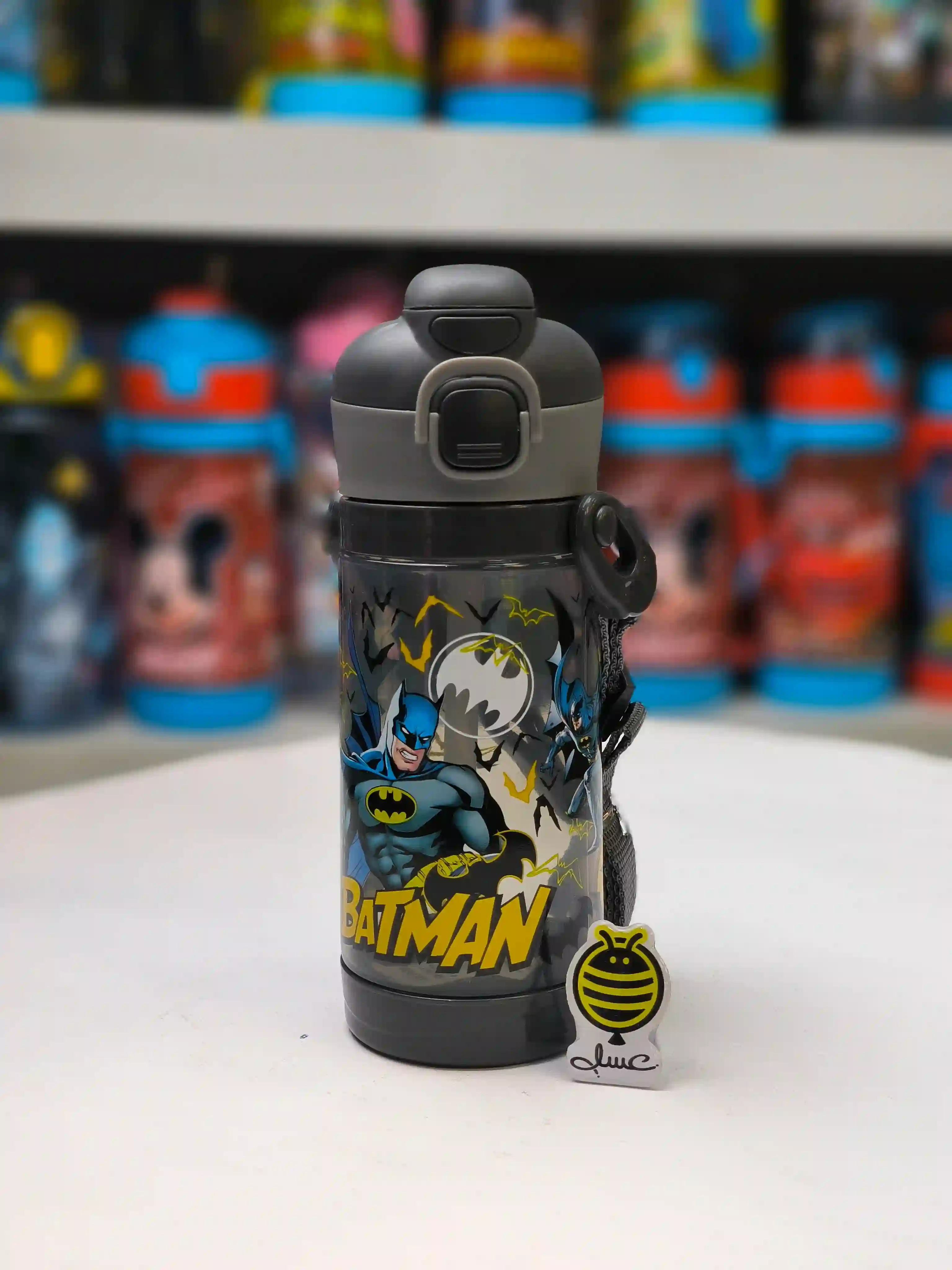 قمقمه BPA  قفلدار طرح بتمن (Bat Man)