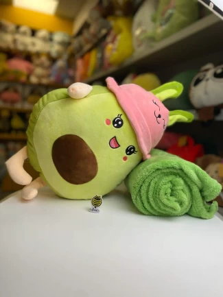 پتو بالشتی آووکادو کلاه صورتی