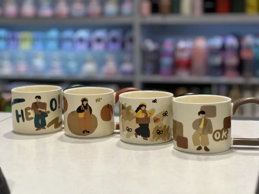 ماگ دسته‌دار دختر و پسر